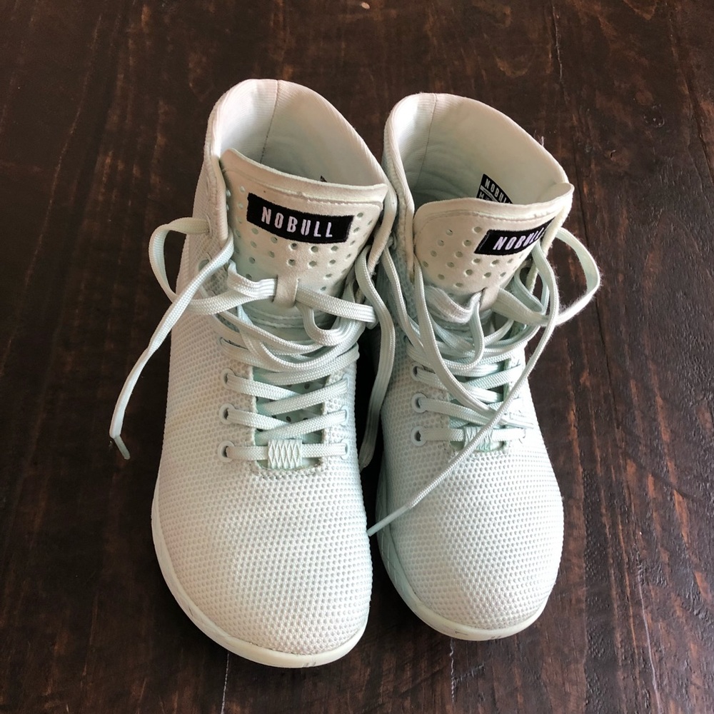 Nobull Blue glass hightop trainer